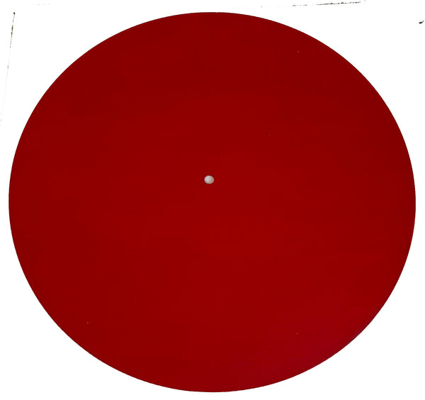 12" Embossing Circles - Translucent Red